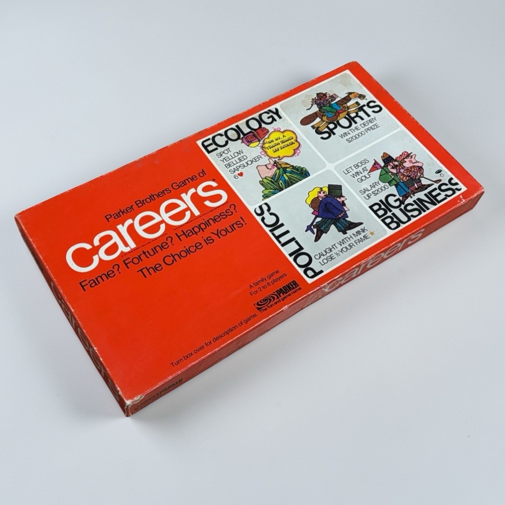 CAREERS BOARD GAME 1971 Parker Brothers Vintage 100% COMPLETE